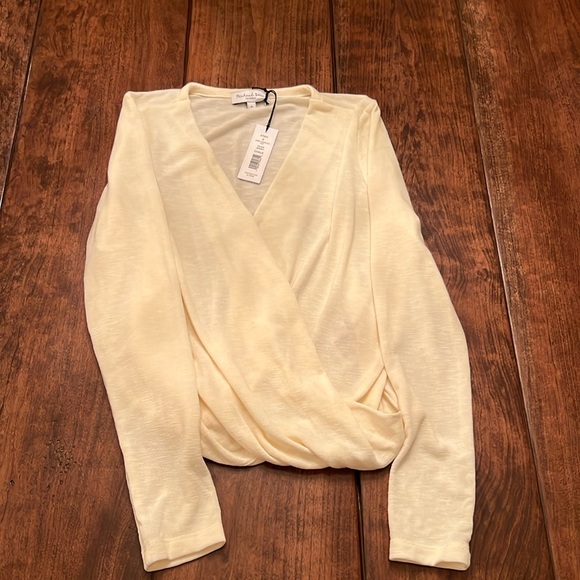 Michael Stars Tops - Michael Stars New w/tags Size Small Long Sleeve Janet Surplice Sweater